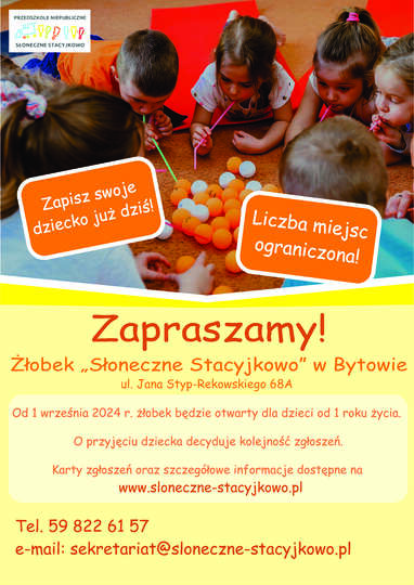 Otwieramy grupę żłobkową